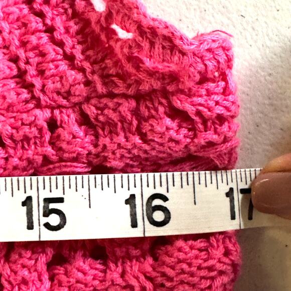 NWT AE Tie-Front Cami Size XL Crochet Hot Pink Tank Top Coquette Girl Balletcore - Picture 11 of 11